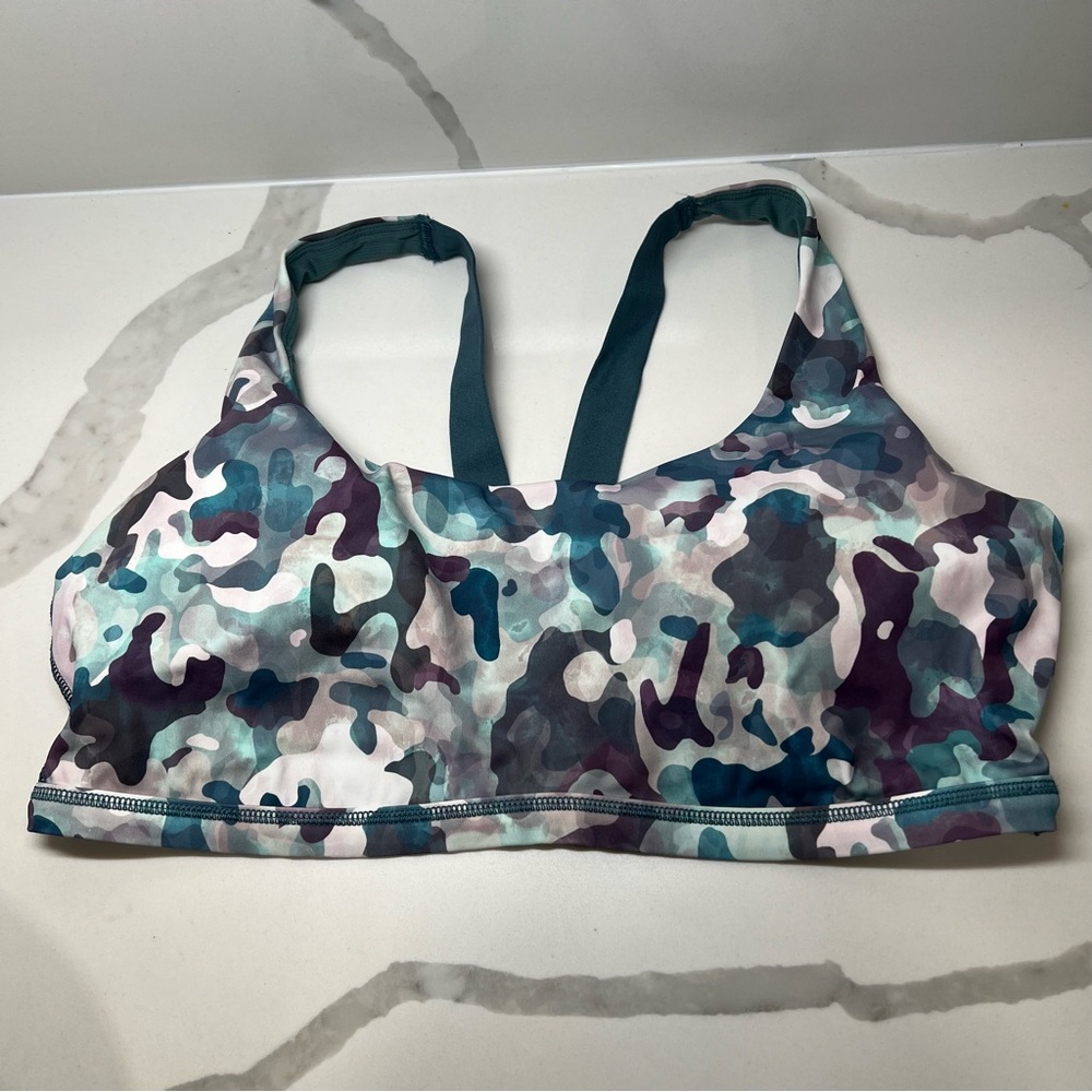 Spanx women's Camo Print Sports Bra low impact‎ size XL